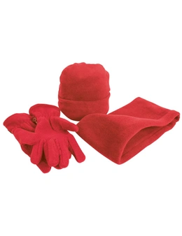 Result Unisex Active Fleece Anti-Pill Winter Hat, Gloves & Neckwarmer Set