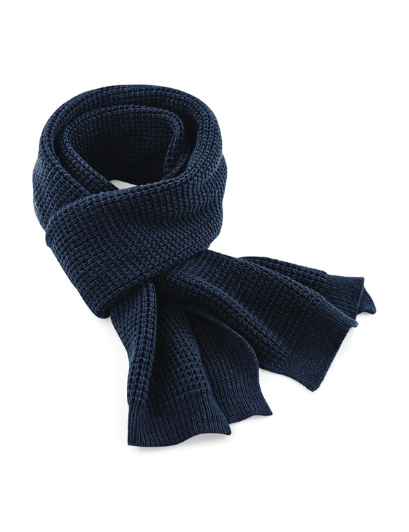 Beechfield Unisex Classic Waffle Knit Winter Scarf, hi-res image number null