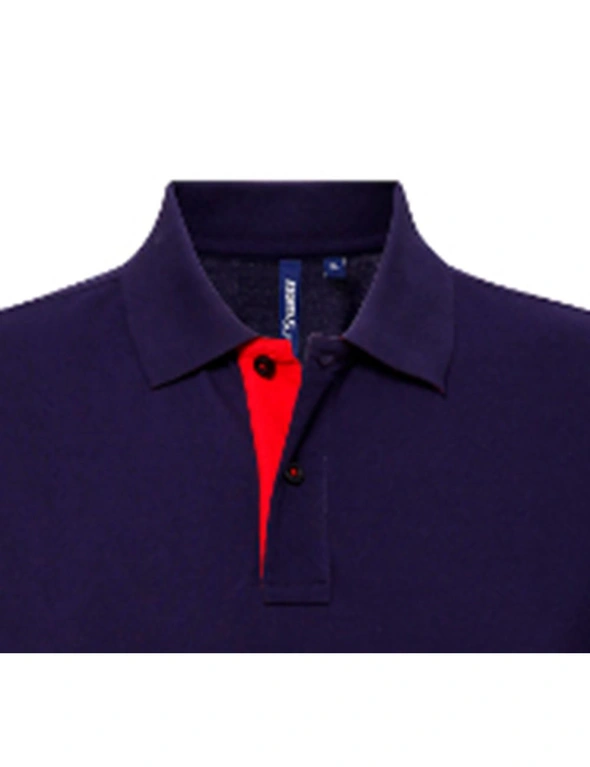 Asquith & Fox Mens Classic Fit Contrast Polo Shirt, hi-res image number null
