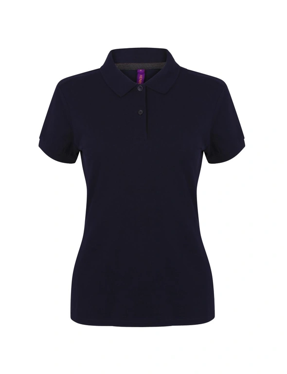 Henbury Womens/Ladies Micro-Fine Short Sleeve Polo Shirt, hi-res image number null