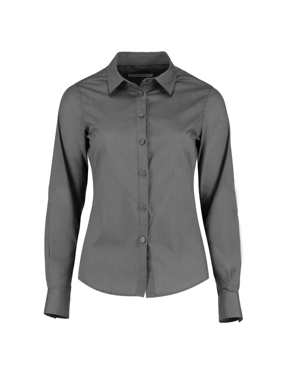 Kustom Kit Womens/Ladies Long Sleeve Poplin Shirt, hi-res image number null
