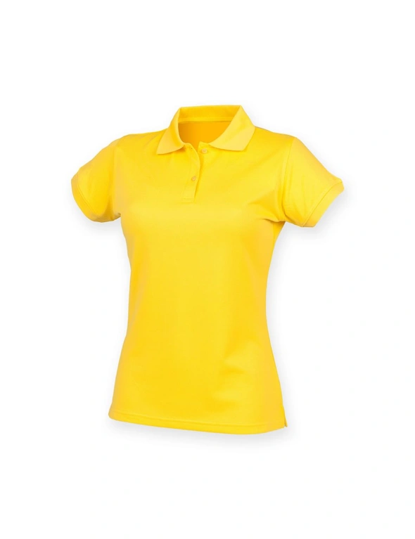 Henbury Womens/Ladies Coolplus® Fitted Polo Shirt, hi-res image number null