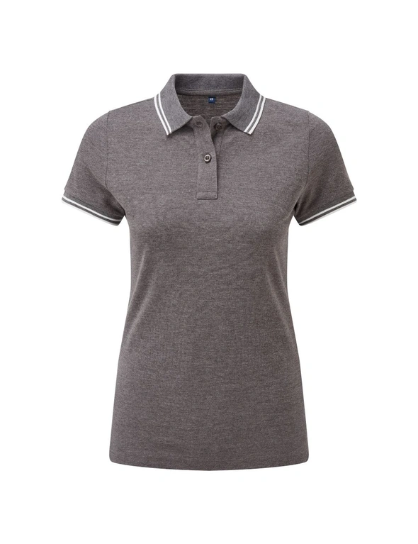 Asquith & Fox Womens/Ladies Classic Fit Tipped Polo, hi-res image number null
