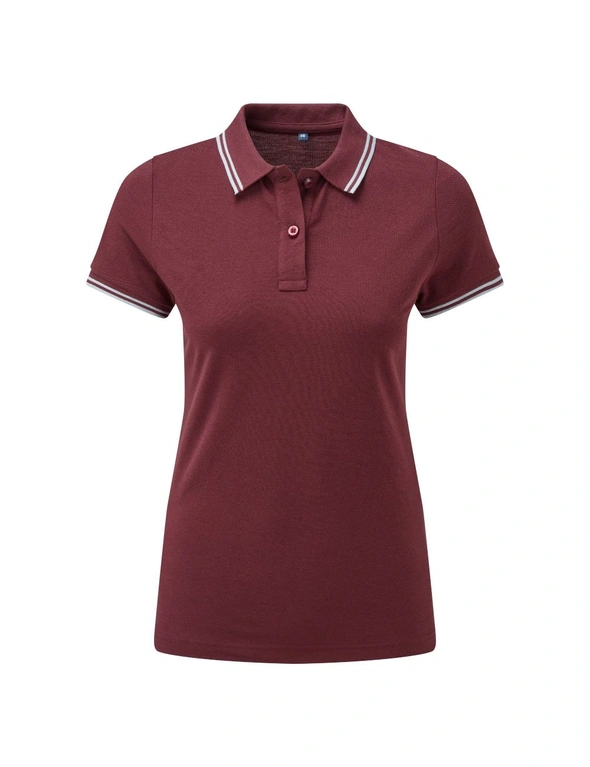 Asquith & Fox Womens/Ladies Classic Fit Tipped Polo, hi-res image number null