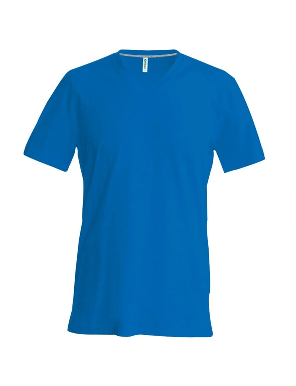 Kariban Mens Short Sleeve V Neck Slim Fit T-Shirt, hi-res image number null