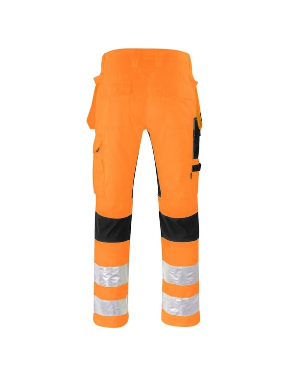 Projob Mens Stretch High-Vis Cargo Trousers, hi-res image number null