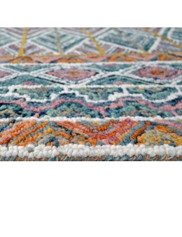Handmade Abstract Wool Rug-6290-Multi-110x160cm