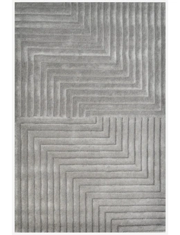 Contemporary Handmade Wool Rug - Ascent 6240 - Smoke