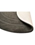 Handwoven Round Wool Rug - Swirl - Ash Grey, hi-res