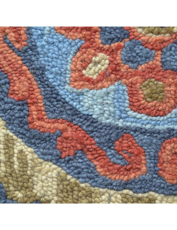 Designer Handmade Wool Rug-Vine 6266-Smoke/Blue-110x160cm, hi-res image number null