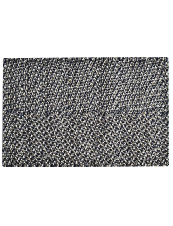 Handwoven Chunky Wool Rug - Jelly Bean - Grey, hi-res image number null
