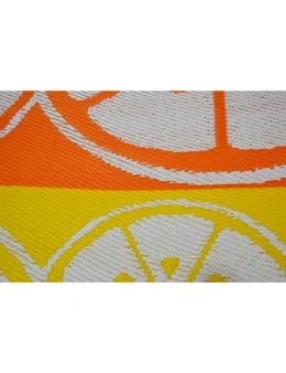Vibrant & Reversible Outdoor/Indoor Mats - Chatai-2690-Orange Multi