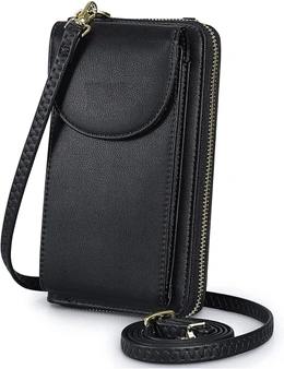 Crossbody Bag Women Wallet Purse, PU Leather RFID Blocking