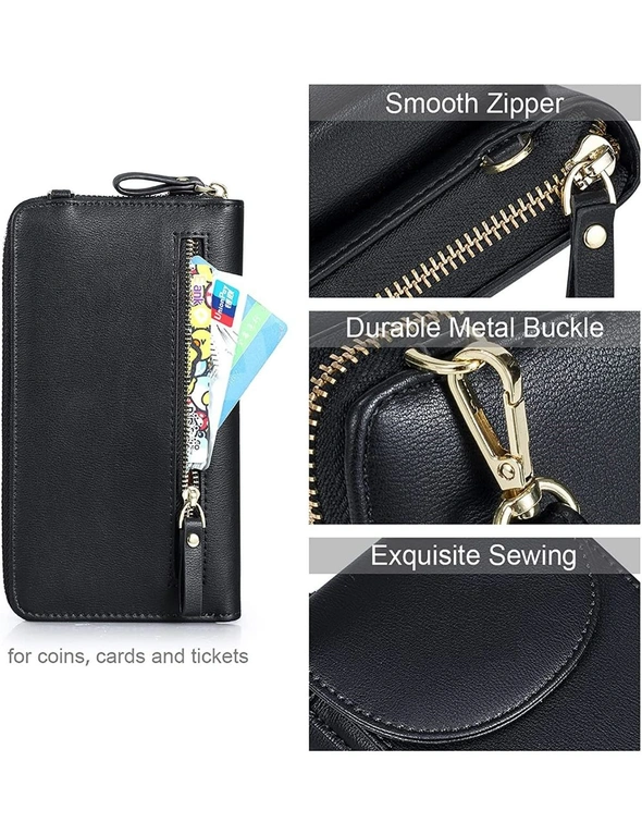 Crossbody Bag Women Wallet Purse, PU Leather RFID Blocking, hi-res image number null