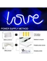 Love Neon Signs, LED Light Wall Decor Battery USB Powered Blue Wedding Bedroom Party Mother's Day, hi-res