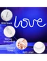 Love Neon Signs, LED Light Wall Decor Battery USB Powered Blue Wedding Bedroom Party Mother's Day, hi-res
