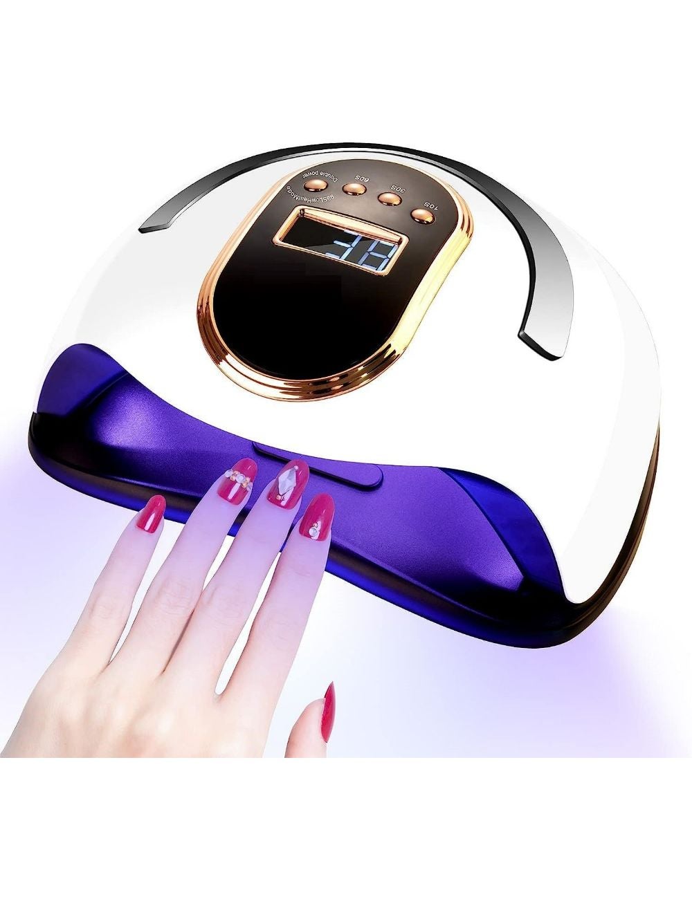 168W UV LED Nail Dryer for Gel Polish, Ultra Fast Gel Nail Light Curing ...