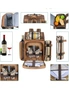 Picnic Backpack for 2 Person with Insulated Cooler Bag, Wine Holder, Fleece Blanket, Cutlery Set, hi-res