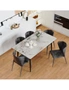 Rectangular Dining table made of Marble (Cold Jadeite) 120cm, hi-res