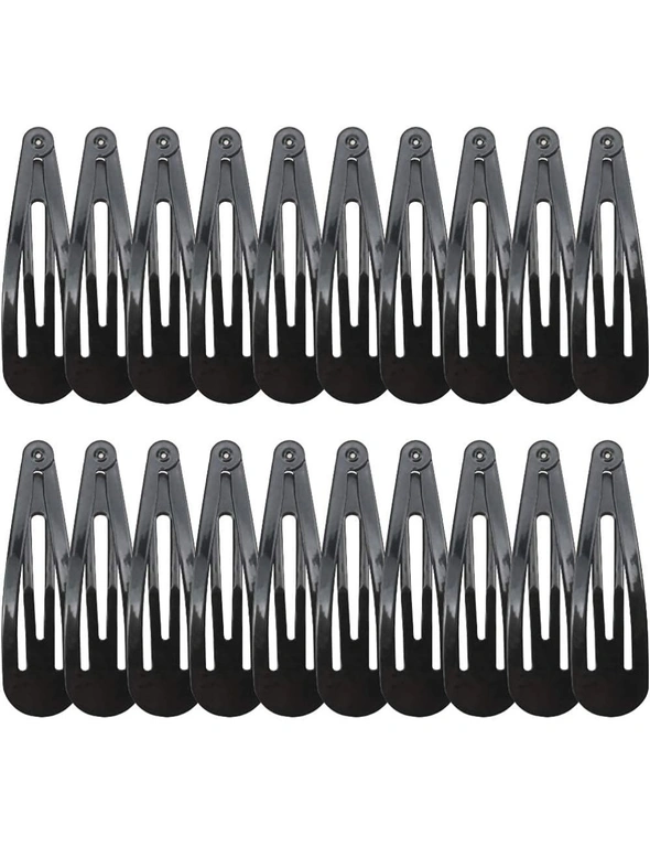 20 Pack Big Size Metal Snap Hair Clips 7cm, Hair Accessories, hi-res image number null