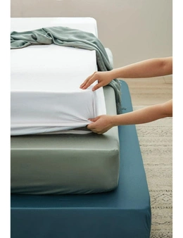 Fitted Sheet Queen Size 2000 TC Full Elastic Soft Luxury Bed Sheets Bottom Fits Mattress up to 35cm Home Hotel