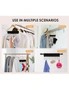 Hat Organizer 10 Stainless Steel Hooks, Closet and Room Storage, Replace Hanger, Standard Size Hangers, hi-res
