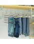 3-Pack Pants Hangers S Shaped Non Slip Space Saving Trouser Hangers Metal Multilayer Closet Storage, hi-res