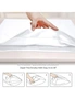 Anti-Allergy Pillow Cases 1800TC Envelope Silky Satin, AU Size 48x74cm Bedding Cover (2pc, Green), hi-res
