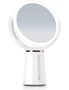 LED Lighted Magnifying Makeup Mirror 1x/10x, Rechargeable, Adjustable Brightness, Large Tabletop Vanity, hi-res