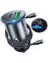 60W USB C Car Charger Adapter Dual Port Compatible iPhone Samsung Pixel, hi-res