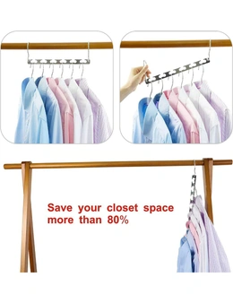 4 Pack Space Saving Hanger Magic Metal Cloth Closet Wardrobe Clothing Organizer