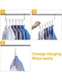 4 Pack Space Saving Hanger Magic Metal Cloth Closet Wardrobe Clothing Organizer, hi-res