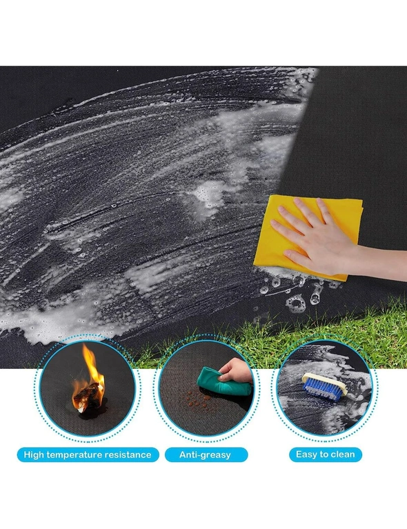 Grill Mat Fireproof Pads Outdoor Charcoal Flat Top Smokers Gas Decks Patio Indoor Fireplace Ember Damage Wood Floor 165x99cm, hi-res image number null