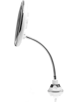 Chrome Gooseneck Suction Cup Attachment for Lighted Mirrors