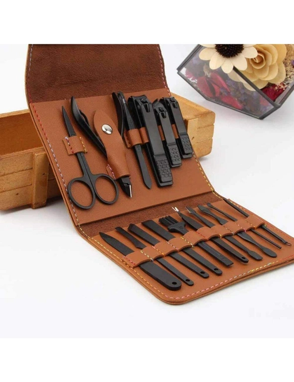 16-in-1 Manicure Set Nail Care Kit Nail Tools Toe Clipper Women Men Gift, hi-res image number null