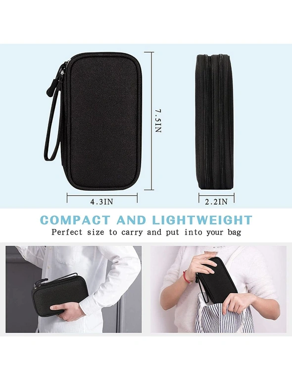 Electronic Organizer Bag Pouch for Cable Cord Charger Phone Earphone Waterproof, hi-res image number null
