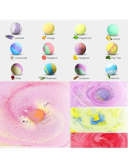 24 Pcs Handmade Bath Bombs Set with natural essential oil