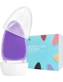 Electric Facial Cleansing Brush,Silicone,Waterproof,Gentle Exfoliation,Deep Cleansing,Face Massage,Anti Aging