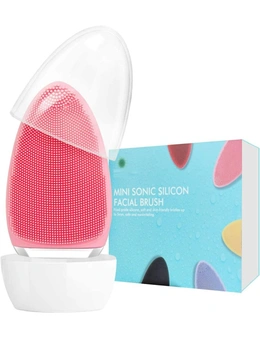 Electric Facial Cleansing Brush, Silicone Facial Brush for Exfoliation, Deep Cleansing, Face Massage, Anti Aging