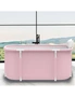 Portable Foldable Soaking Bathtub SPA Tub Pink, hi-res