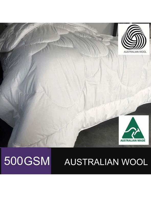 Luxton 500GSM Australian Wool Quilt, hi-res image number null
