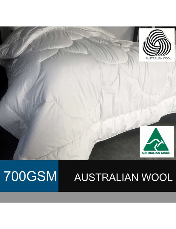 Luxton 700GSM Australian Wool Quilt, hi-res image number null