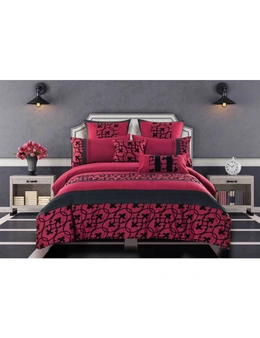 Luxton Afton Red Quilt Cover Set