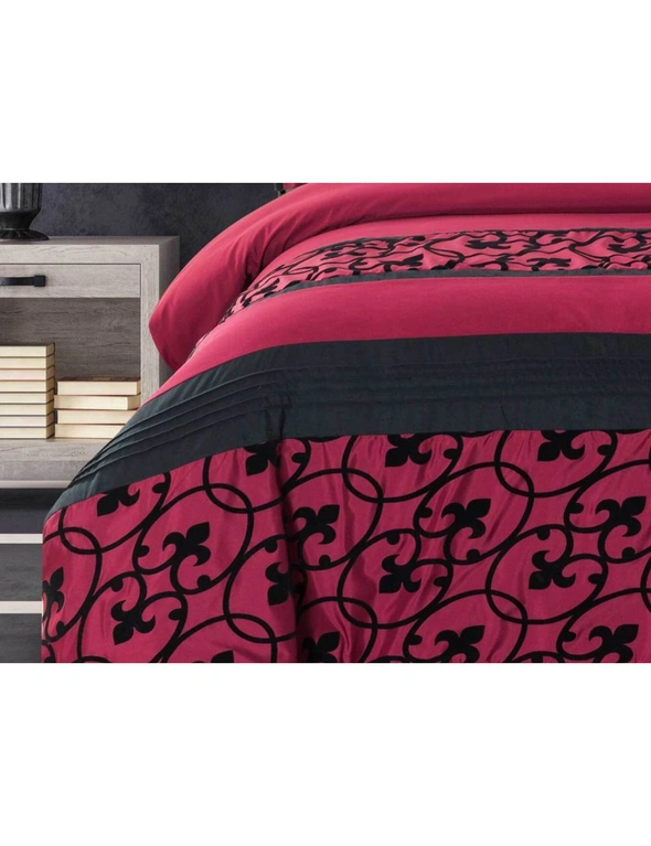 Luxton Afton Red Quilt Cover Set, hi-res image number null