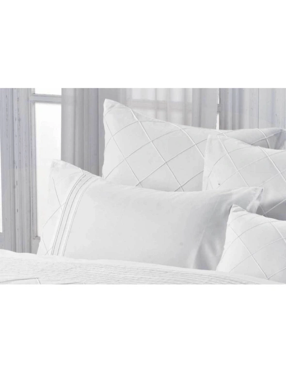 Luxton Lamere White Pintuck Quilt Cover Set, hi-res image number null