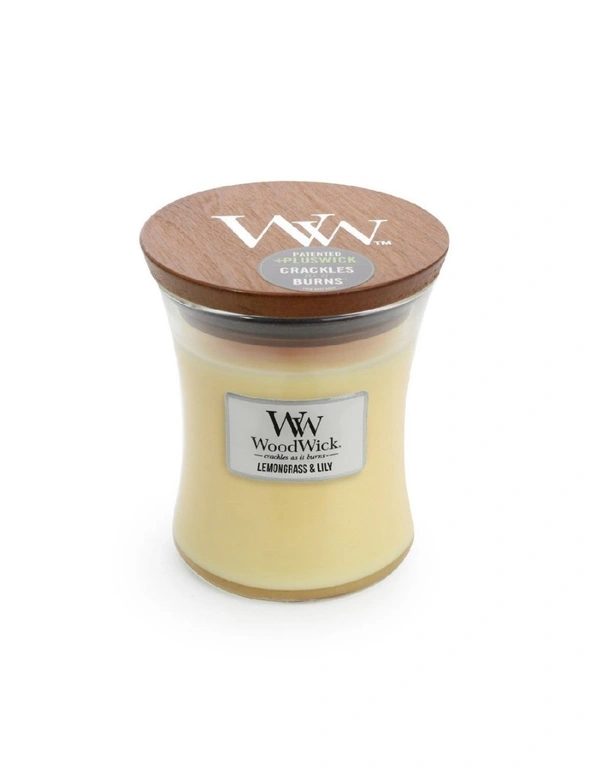 WoodWick Candle Medium 275g - Lemongrass & Lily, hi-res image number null