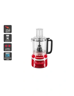 Kitchen Aid Food Processor 9 Cup - Empire Red