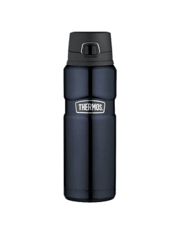 Thermos King S/S Vacuum Flask Flip Lid 710ml Mid Blue