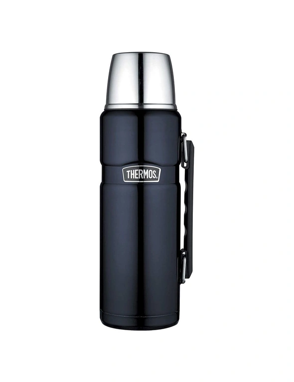 Thermos 1.2lt S/Steel King Vacuum Flask Blue, hi-res image number null