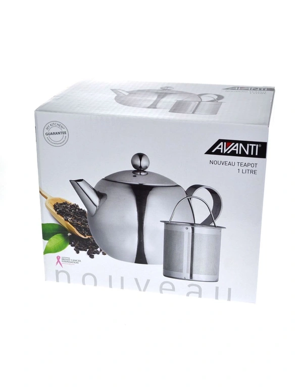 Avanti Nouveau S/S Teapot 900ml, hi-res image number null